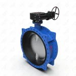 双法兰中线衬胶蝶阀