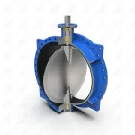 双法兰中线衬胶蝶阀