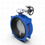 双法兰中线衬胶蝶阀